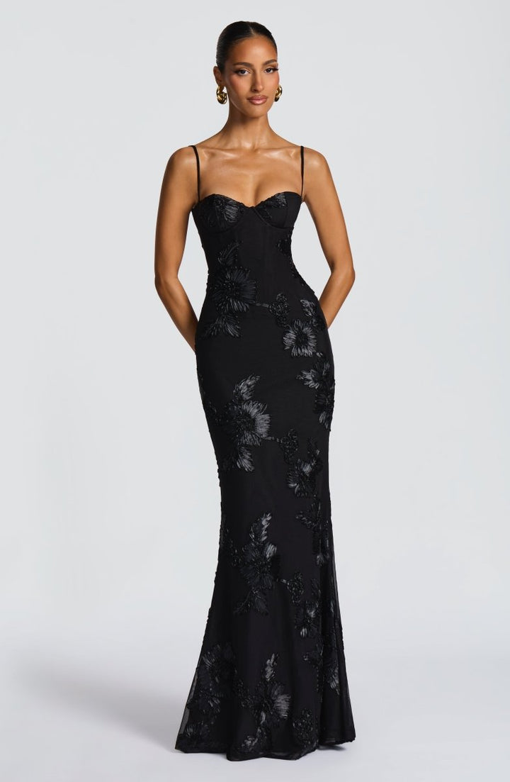 Bodycon Maxi Dress with Lace