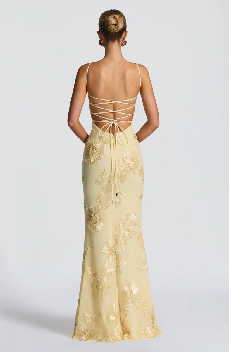 Bodycon Maxi Dress with Lace