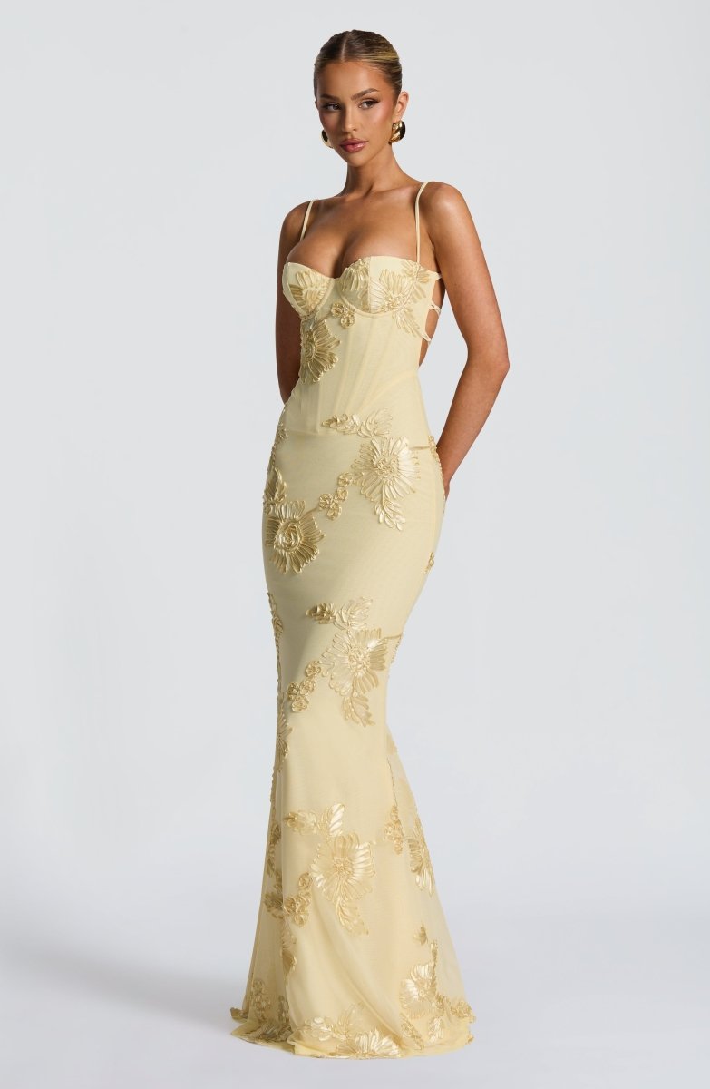 Bodycon Maxi Dress with Lace