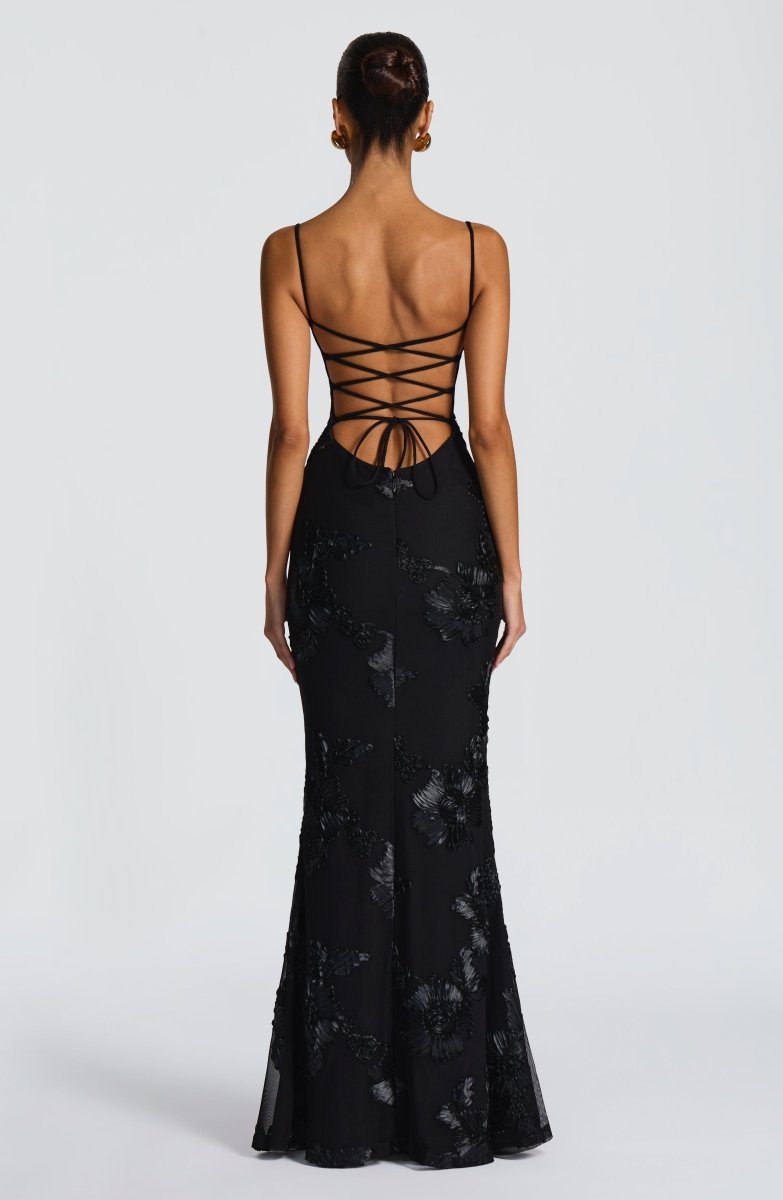 Bodycon Maxi Dress with Lace