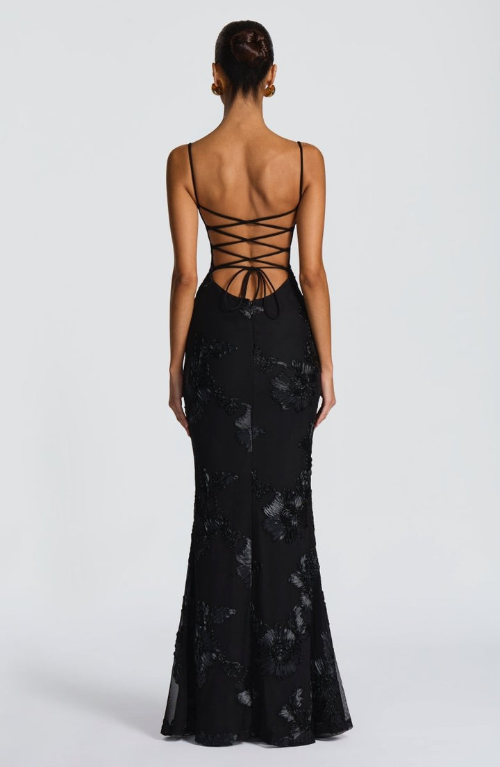 Bodycon Maxi Dress with Lace