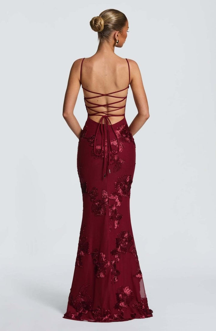 Bodycon Maxi Dress with Lace