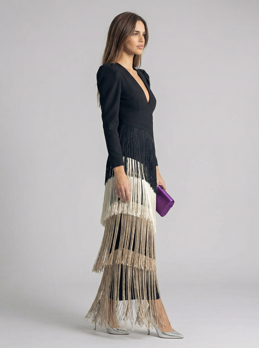 Salvia | Fringe Dress