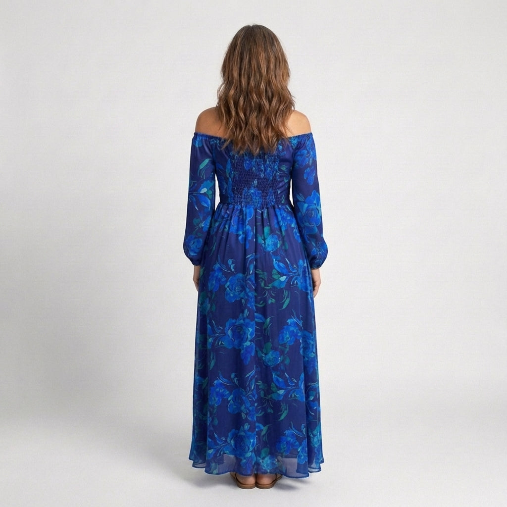 Aspen | Off-Shoulder Floral Maxi Dress