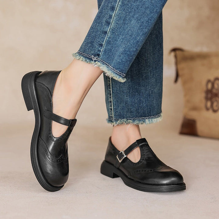 GraceStep Leather Mary Janes