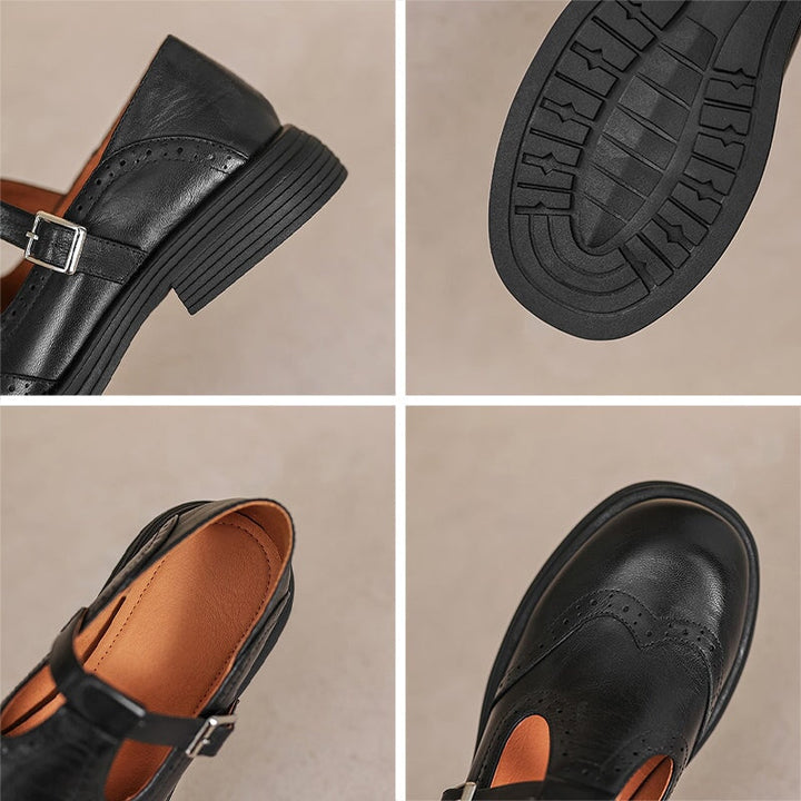 GraceStep Leather Mary Janes