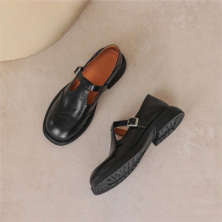 GraceStep Leather Mary Janes