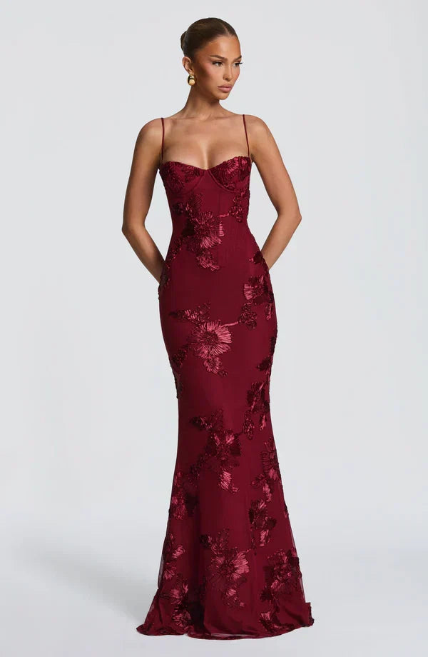 Aveline - Floral Corset Gown