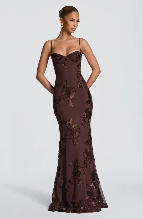 Aveline - Floral Corset Gown