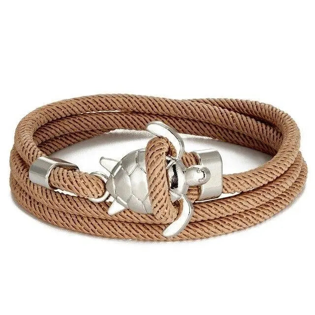 Handgjort armband med havssköldpaddsdesign