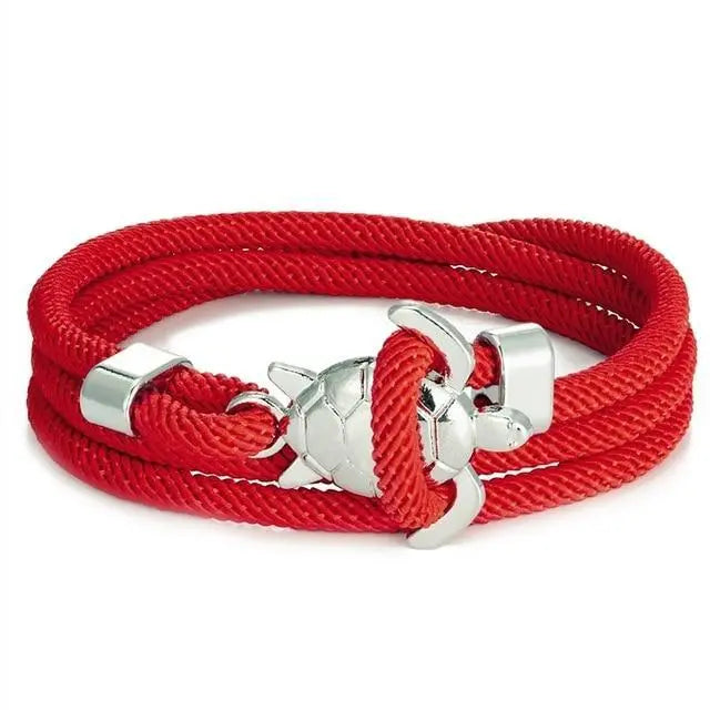 Handgjort armband med havssköldpaddsdesign
