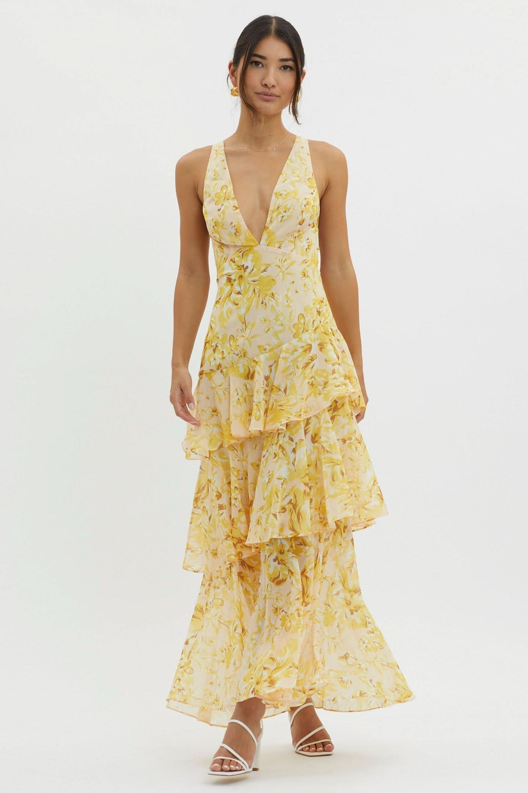 Eva | Ruffle Midi Dress