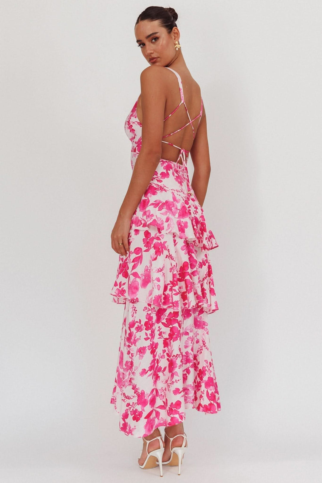 Eva | Ruffle Midi Dress